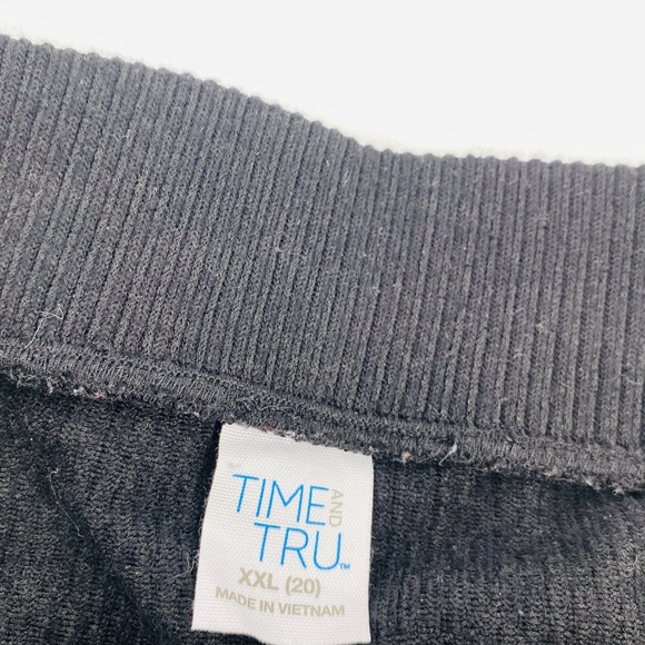 Pre-Owned Time and Tru Ribbed Sweater & Skirt black Combo Size XXL (20) - Picture 6 of 7